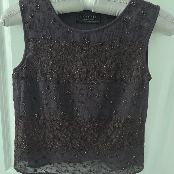 Express Plum Top M - Picture 1 of 7